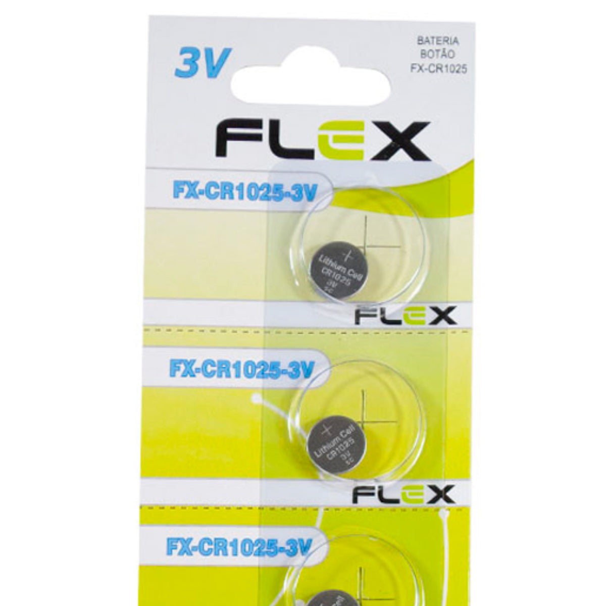 Bateria Cr1025 Cartela Com 5 Unidades Flex [F108]