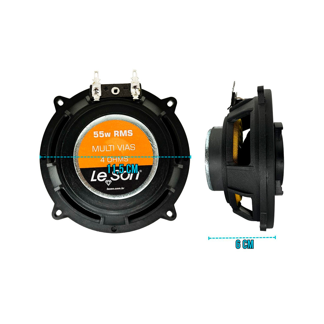 Kit Falante Jb4 Flex 4 Pol 11ow 4r Preto Leson [F108]