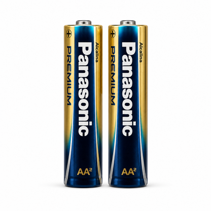 18 Pilhas Alcalinas Premium Aa Panasonic (9 Cart)