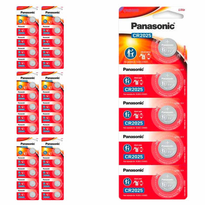 35 Baterias Cr2025 Panasonic (7 Cart)