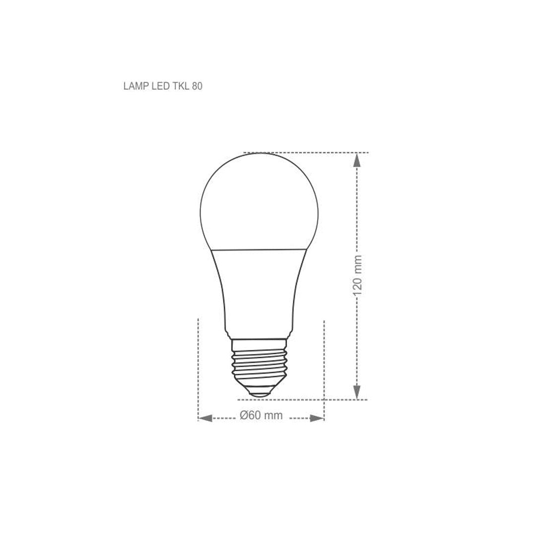 Lâmpada Led Tkl 80 / 12w 6500k [F108]