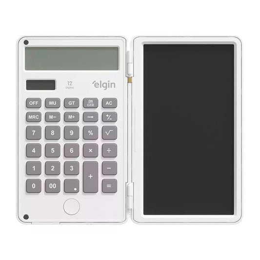 Calculadora Com Tela P. Anotação Branca Elgin [F108]