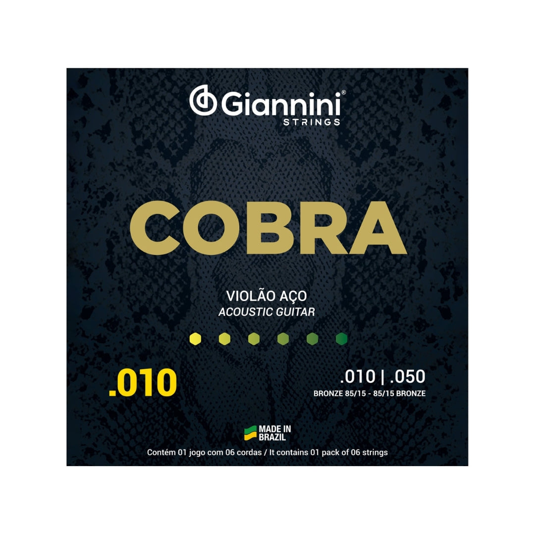 Encordoamento Giannini P/violão Bronze 85/15 0.010" Geefle [F108]