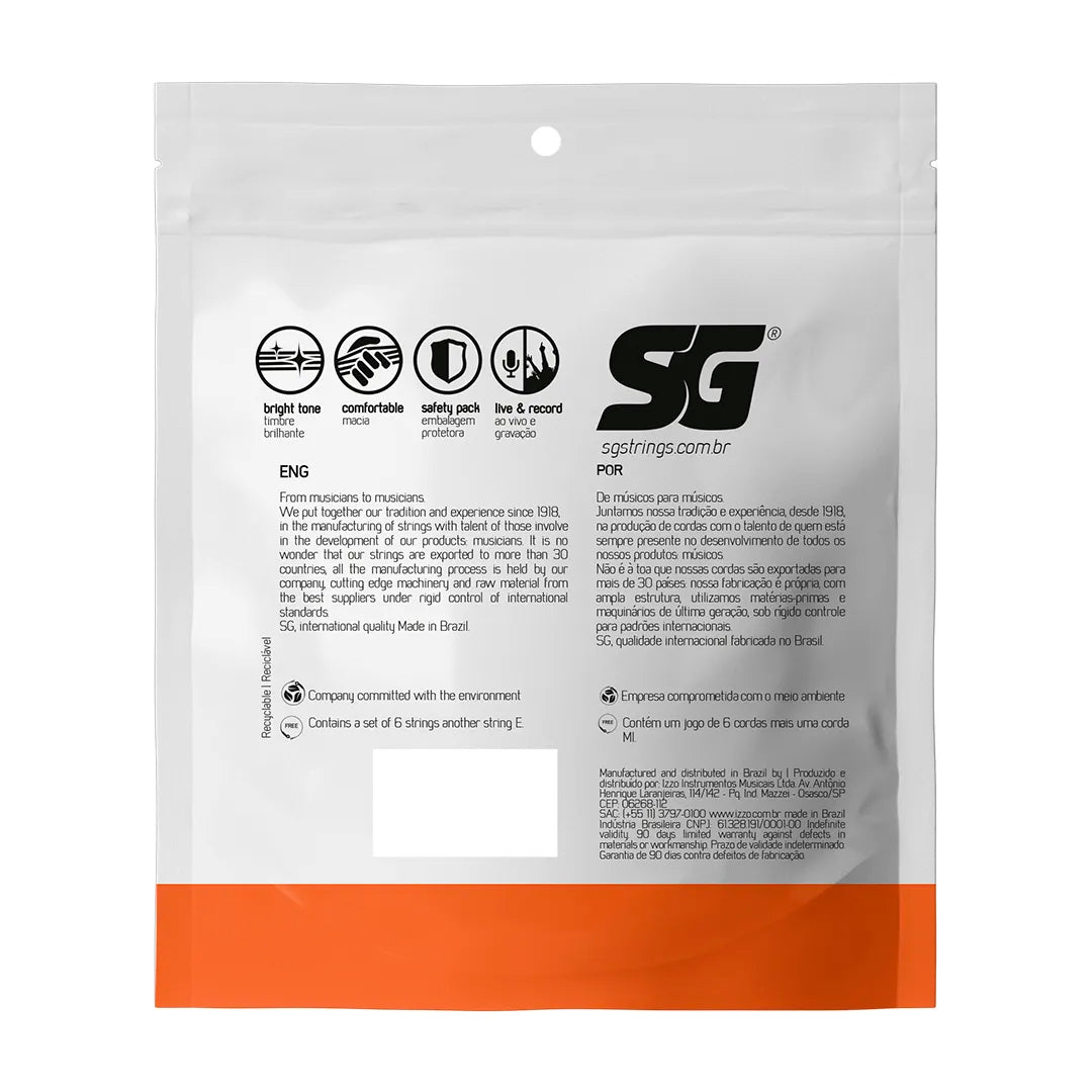 Encordoamento P/violão Fósforo Bronze Sg 0.011 - 0.052 [F108]