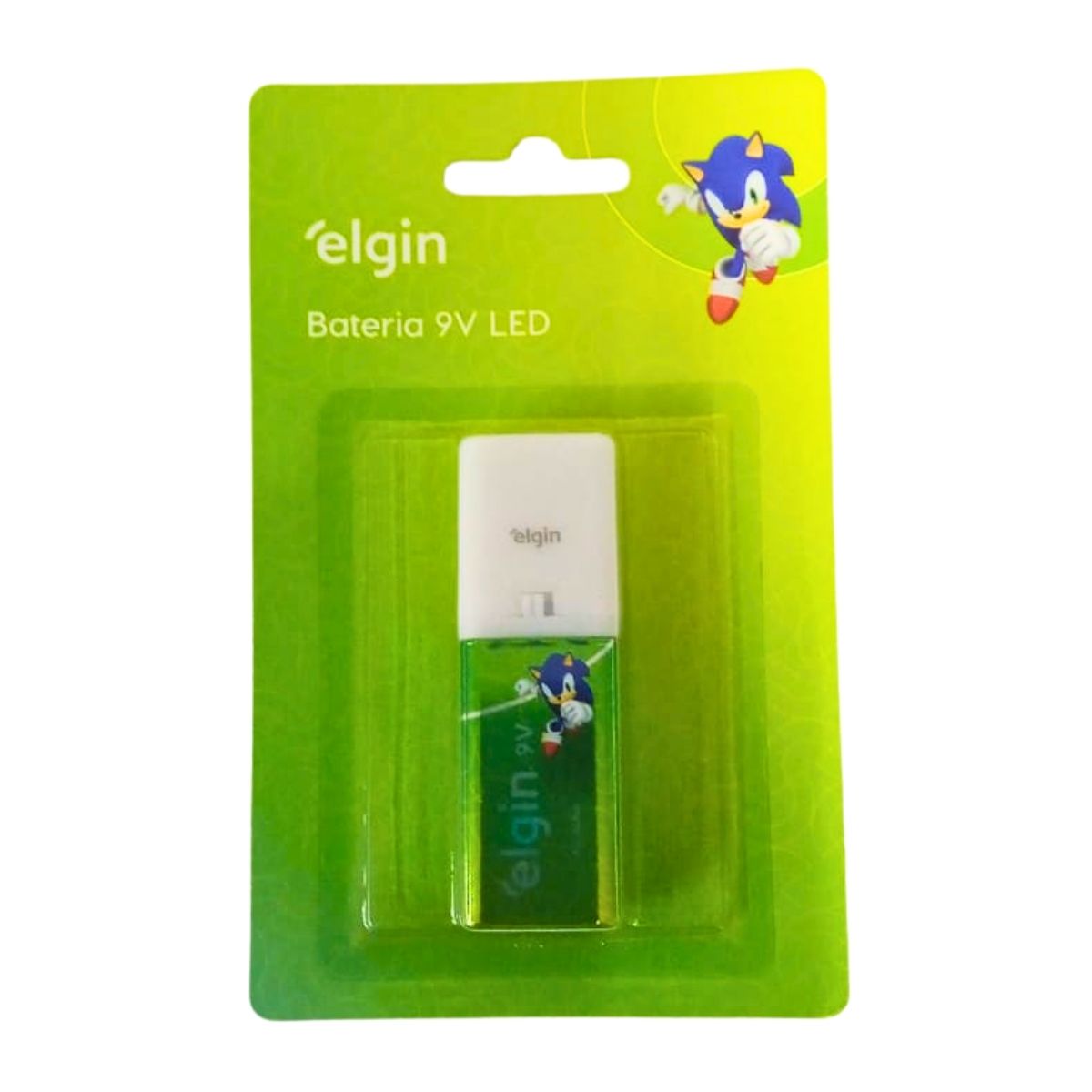 Bateria 9v Alcalina Com Lanterna Elgin [F108]