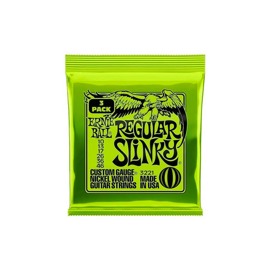 Encordoamento 010"-046" P/guitarra Regular Slink Niquel Ernie Ball Pct C/3 P03221 [F108]
