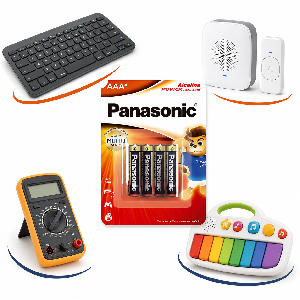 32 Pilhas Alcalinas Aaa Panasonic (8 Cart)