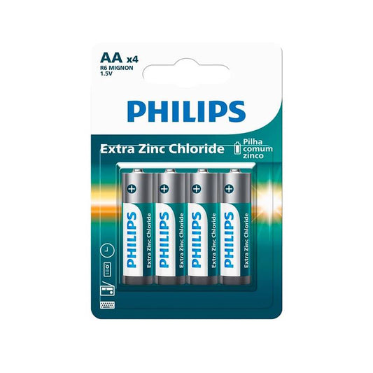 Pilha Zinco Philips Aa R03l4b/59 Philips [F108]