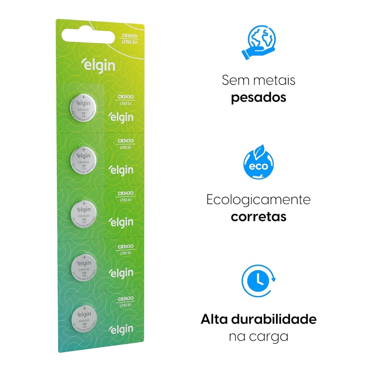 5 Baterias Cr2430 Elgin [F108]