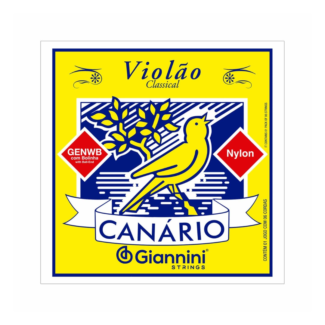 Encordoamento Giannini P/violão Nylon Canário C/bolinha Genwb [F108]