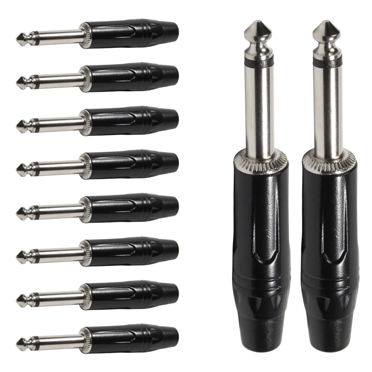 Conector P10 Macho Linha Mono Ponta Niquel Storm 10 Unidades [F108]