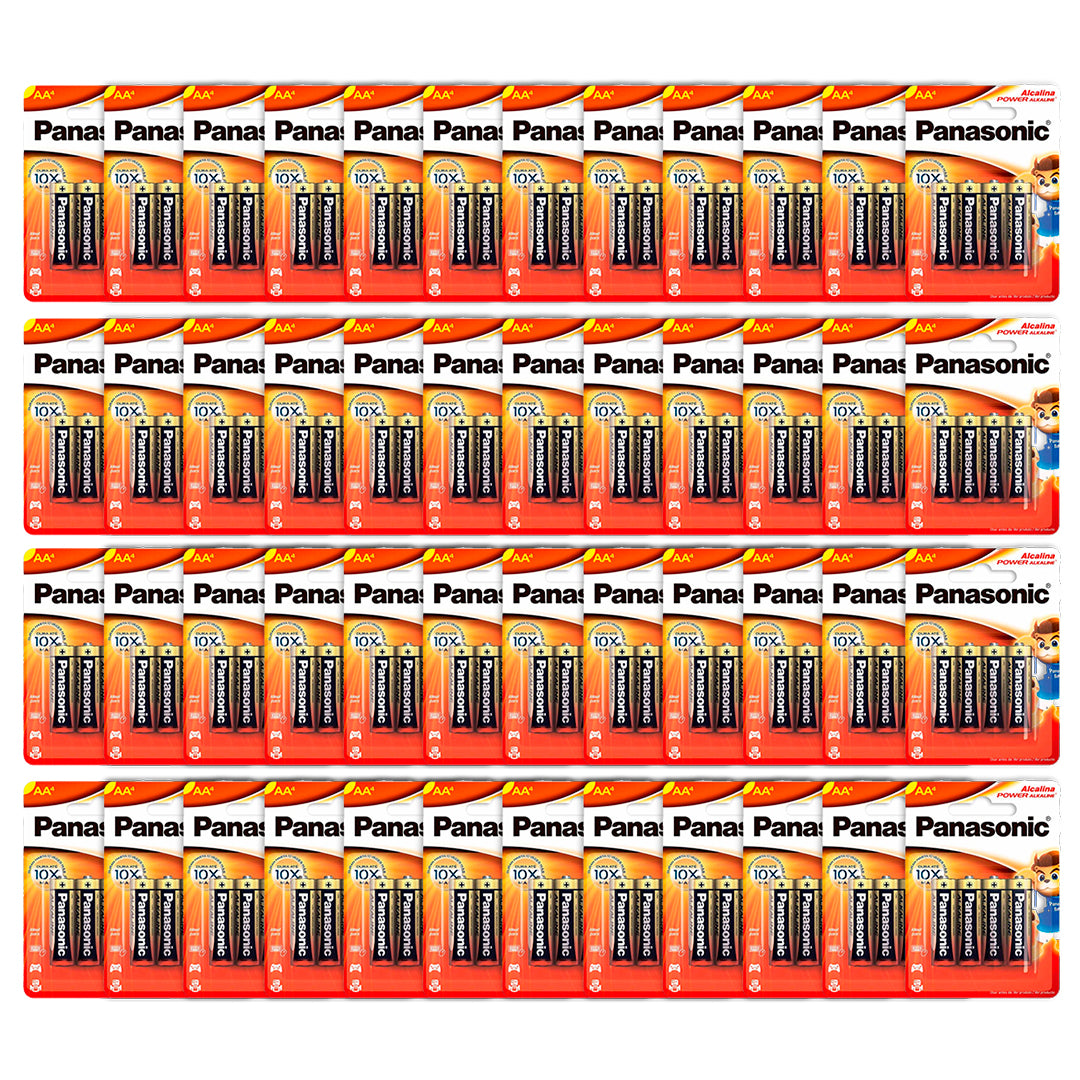 192 Pilhas Alcalinas AA Panasonic (48 Cartelas C/4 Un)