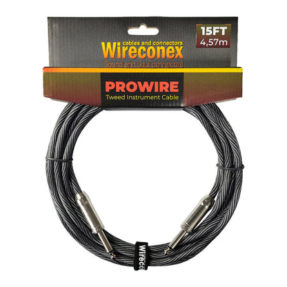 Cabo P10 Prowire Em L Tweed Preto/prata 6,10m Wireconex [F108]