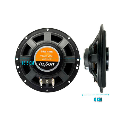 Kit Falante Jb6 Flex 6 Pol 11ow 4r Preto Leson [F108]