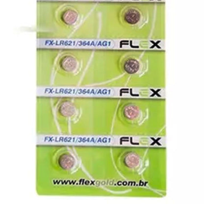 Bateria Botão Lr621 Cartela Com 14 Unidades Flex [F108]