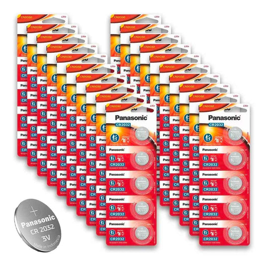 400 Pilhas Baterias Cr2032 3v Panasonic 80 Cartelas