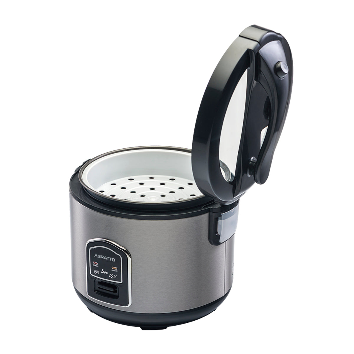 Panela De Arroz Inox Com Visor Pai10x 127v  Agratto [F108]