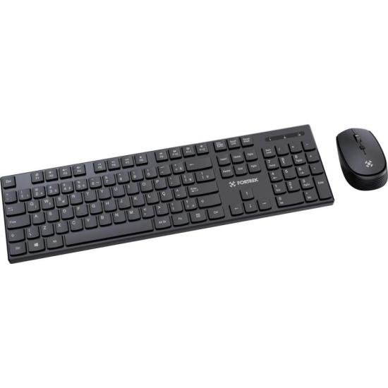 Kit Mouse e Teclado Fortrek CW11 Wireless Preto [F002]
