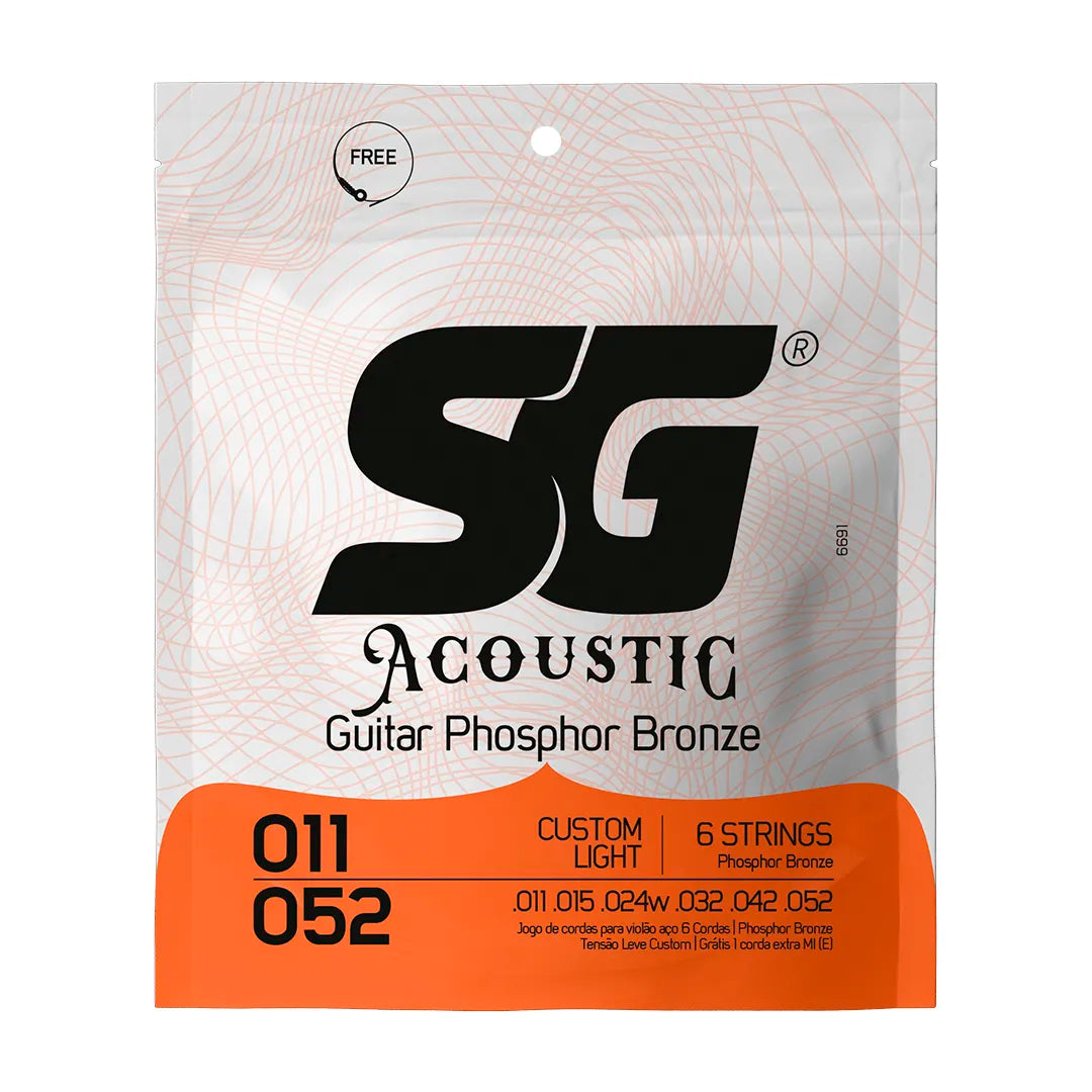 Encordoamento P/violão Fósforo Bronze Sg 0.011 - 0.052 [F108]