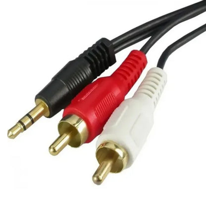 Cabo P2 Stereo  2 X Rca, Gold, 1.8m Storm 10 Unidades [F108]