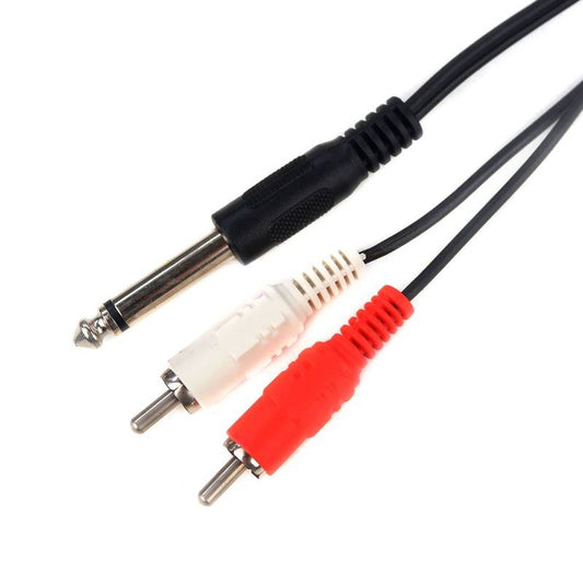 Cabo 2 Rca X P10 Mono Niquel 1,8m [F108]