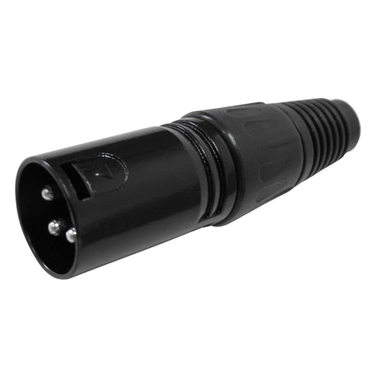 Conector Xlr Macho Linha Preto Metalico Storm 10 Unidades [F108]