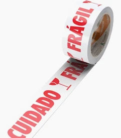 Kit 5 Fitas Adesivas Cuidado Frágil 48mm x 100m