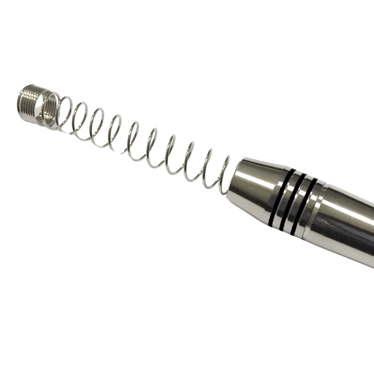 Conector P10 Macho Linha Mono Com Mola Espacada E Ponta Gold Storm 10 Unidades [F108]