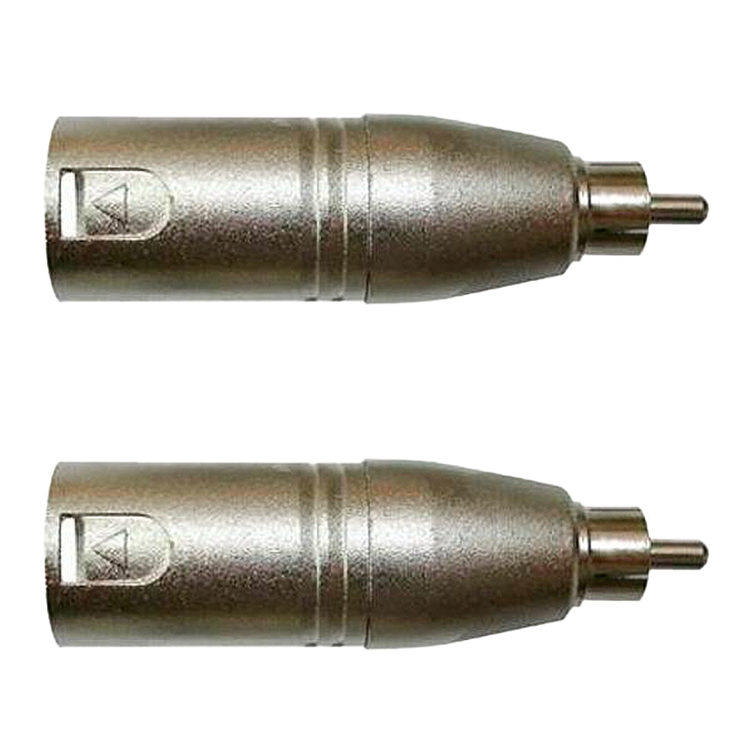 Adaptador Rca Macho P/xlr 3p Macho Niq. Wc 243 Ad 02 Unidades Wireconex [F108]