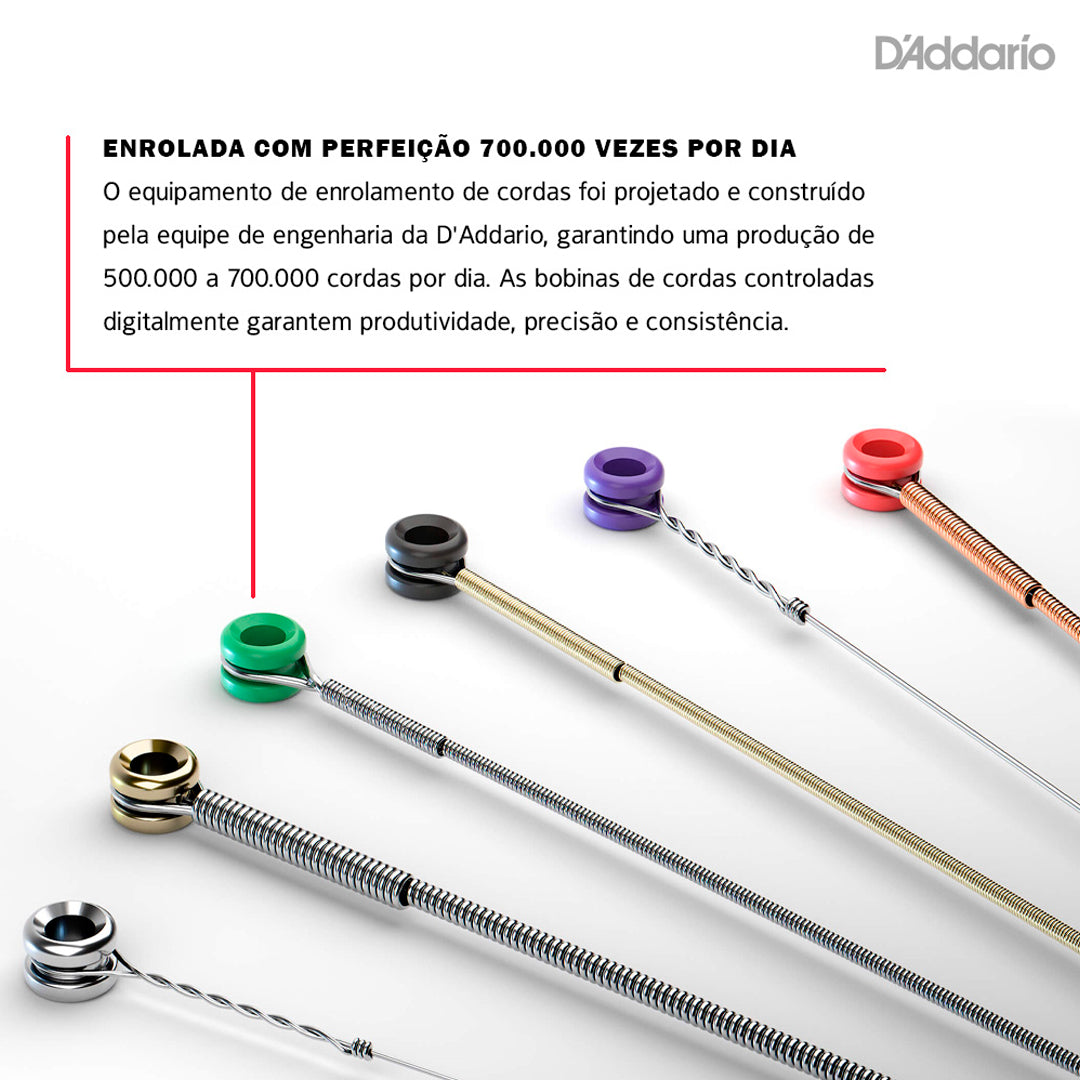 Cordas Para Violão Aço D Addario Bronze 85/15 Ez900-b .010-.050 Com Corda Extra Pl010 [F108]