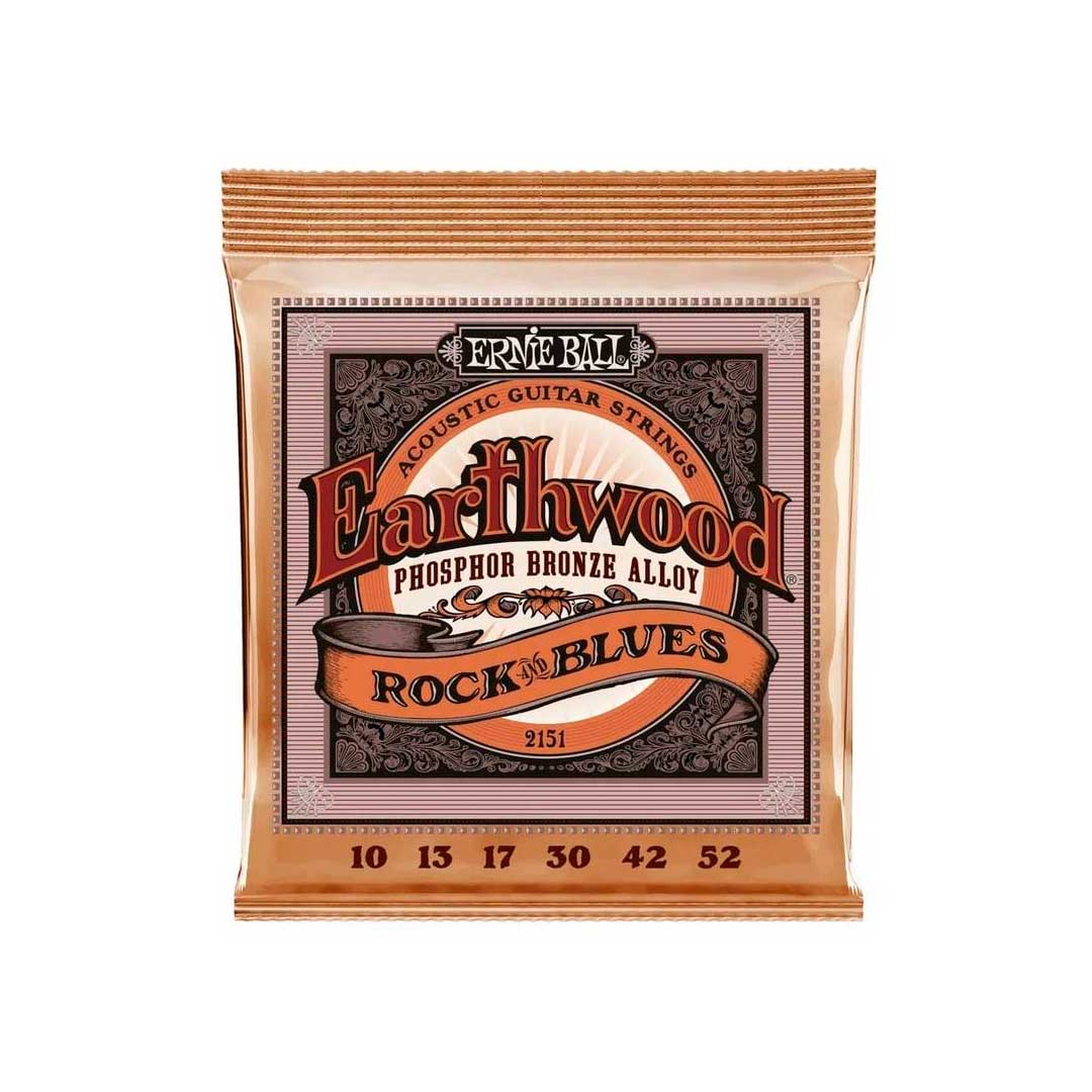 Encordoamento 010"-052" P/violão Aço Earthwood Rock And Blues Phosphor Bronze Ernie Ball P02151 [F108]