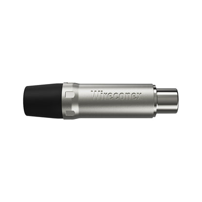 Plug Rca Femea Nickel Preto 10 Un Wireconex [F108]