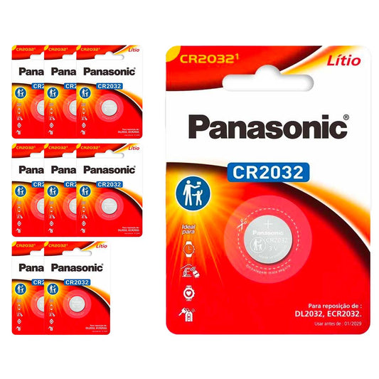 9 Baterias Cr2032 Panasonic