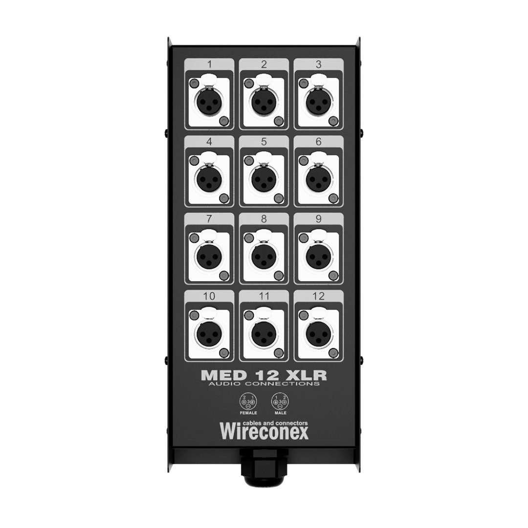 Painel Multicabo 12 Vias Xlr Medusa Wireconex [F108]