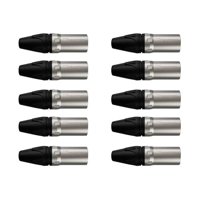Kit Conector Xlr Macho Wc 1013 (10un) Wireconex [F108]