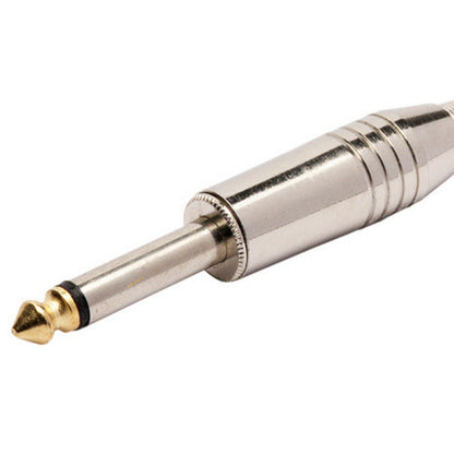 Conector P10 Macho Linha Mono Com Mola E Ponta Gold Storm 10 Unidades [F108]