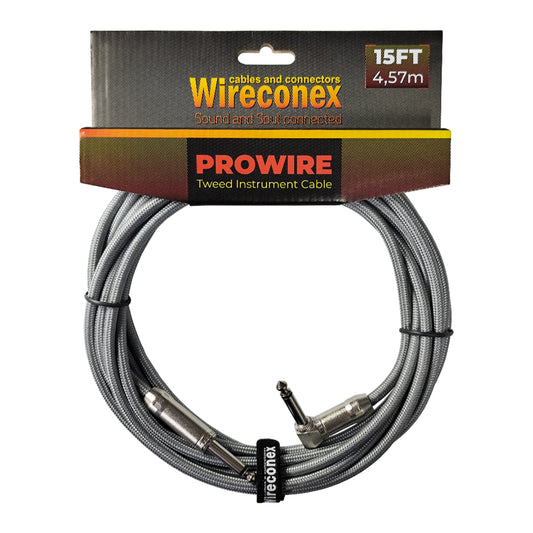 Cabo P10 Prowire Em L Tweed Prata 6,10m Wireconex [F108]