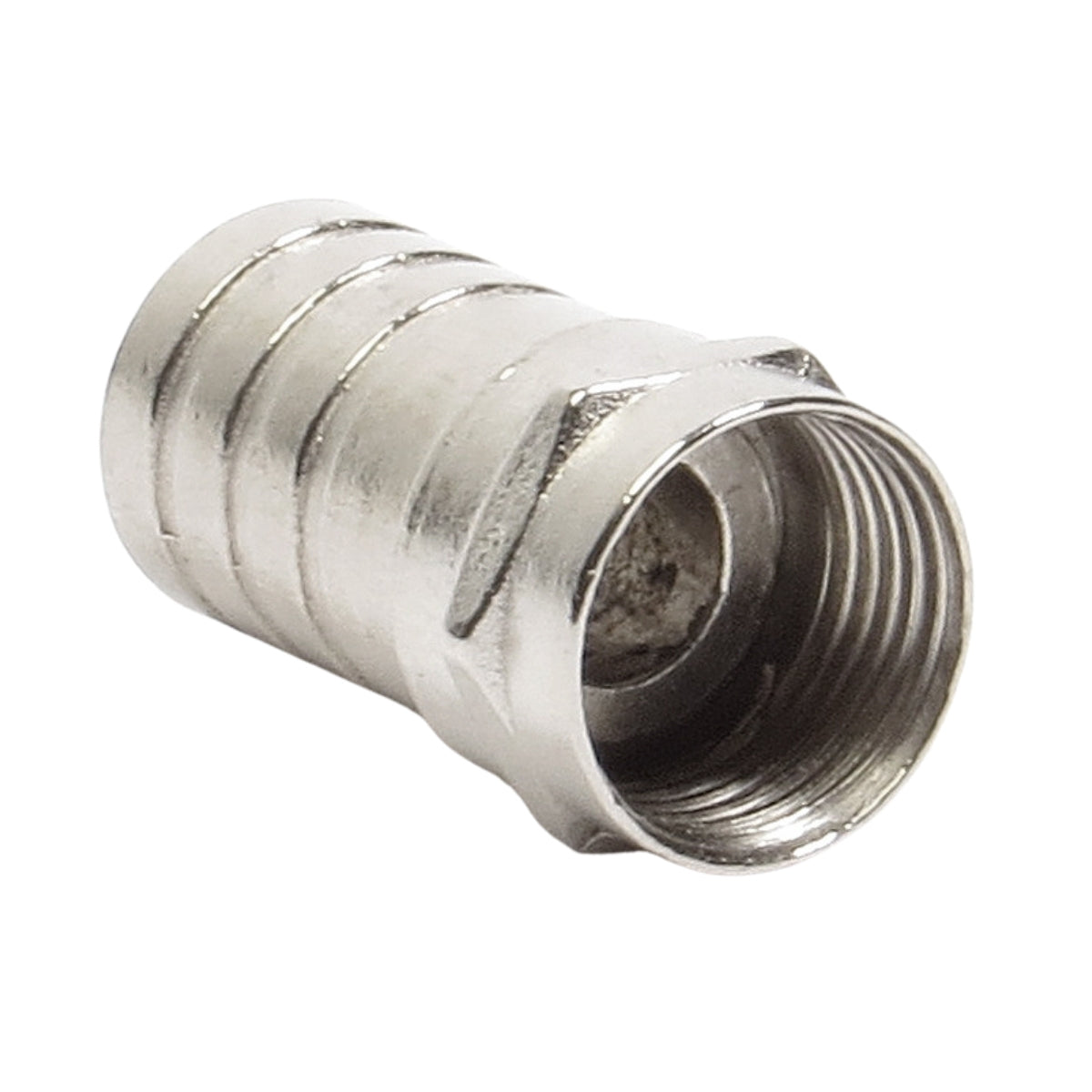 Conector F Rg 6 Tipo Barril Storm 100 Unidades [F108]