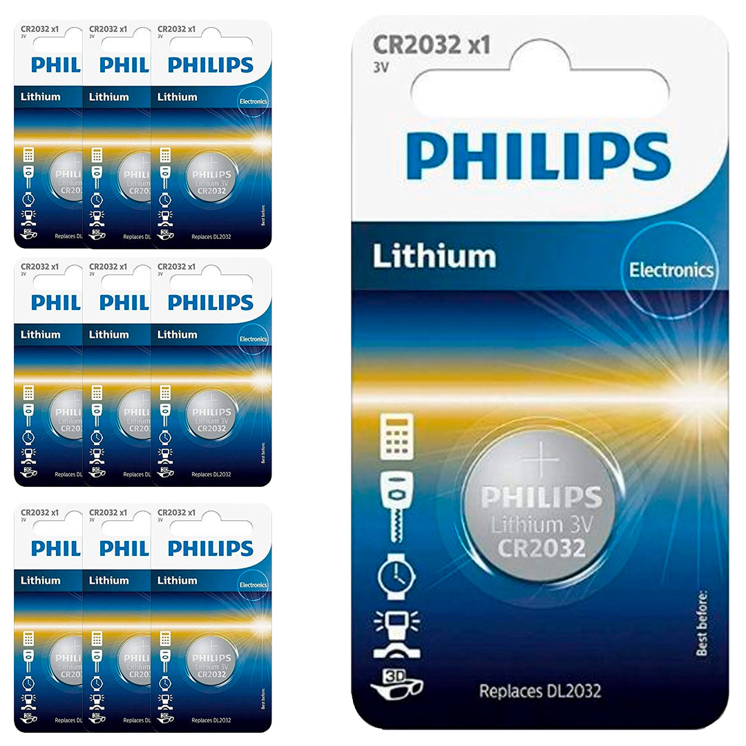 10 Baterias CR2032 Philips (10  Cart)