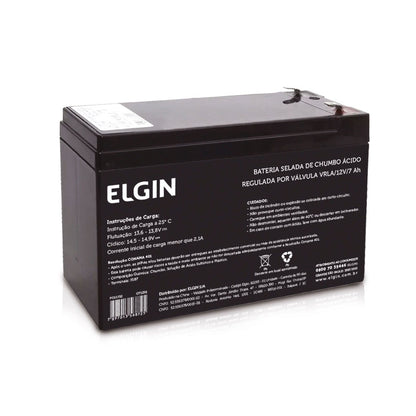 Bateria Selada De Chumbo Vrla 12v 7ah Elgin [F108]