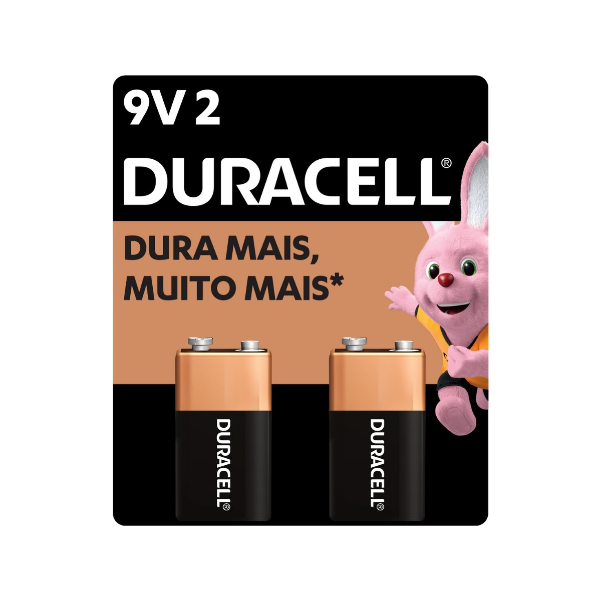 2 Baterias Alcalinas 9v Duracell [F108]