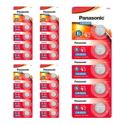25 Baterias Cr2025 Panasonic (5 Cart)