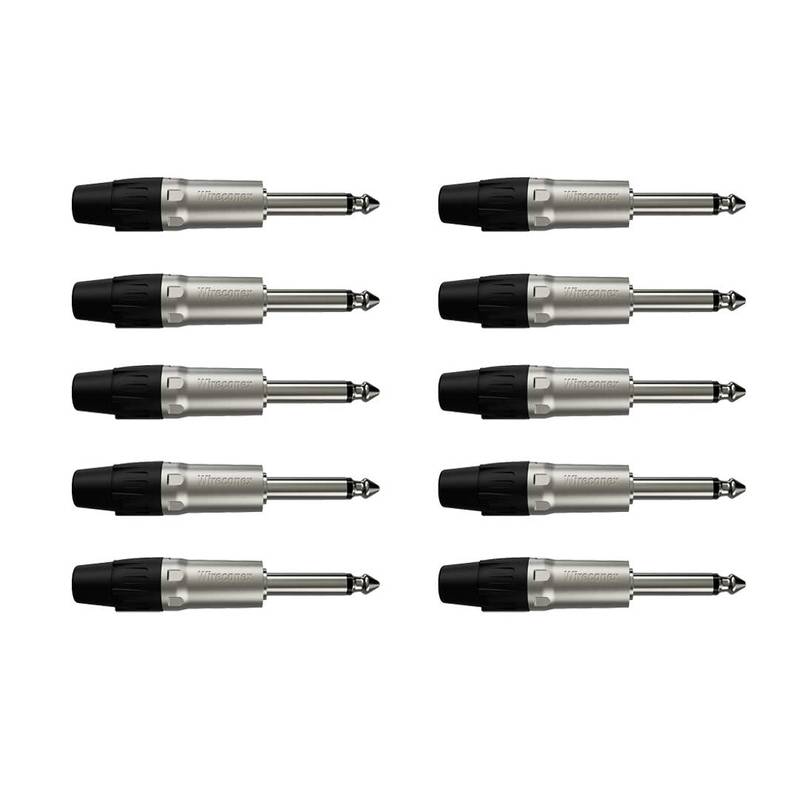 Conector P10 Macho Linha Mono Wc 1112 Wireconex  10 Unidades [F108]