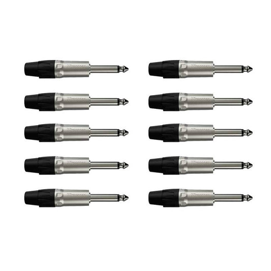 Conector P10 Macho Linha Mono Wc 1112 Wireconex  10 Unidades [F108]