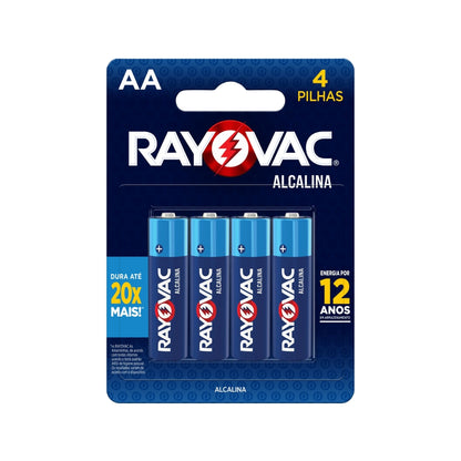 4 Pilhas Alcalinas Aa Rayovac [F108]