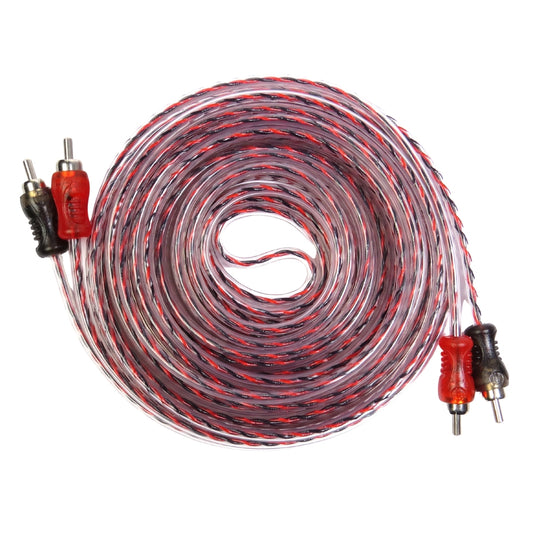 Cabo 2 X 2 Rca Transparente Automotivo 5m Storm [F108]