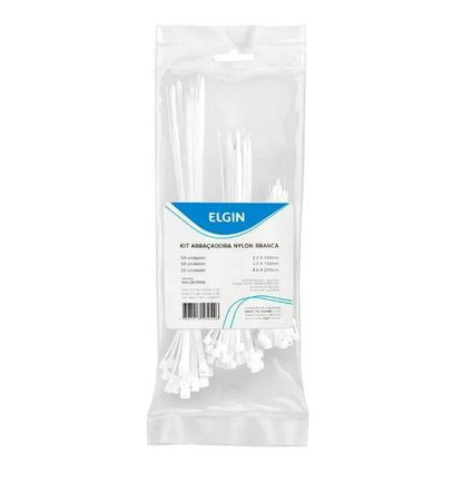Combo Abrac De Nylon Branca Pq Md E Gd (125 Unidades) [F108]