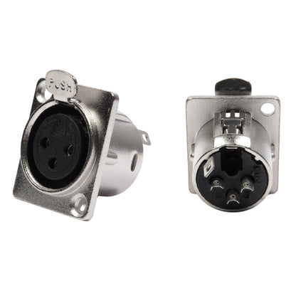 Conector Painel Xlr Fêmea 3 Polos Storm 10 Unidades [F108]