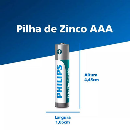 Pilha Zinco Aaa R03l4b/59 Philips [F108]