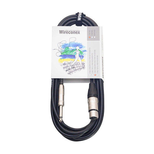 Cabo Para Microfone Emborrachado P10 Xlr 10 Metros Mpae-10 Wireconex [F108]